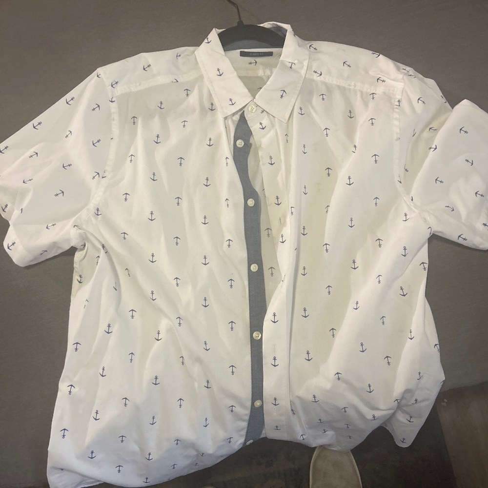 Nautica anchors button up shirt size XL (new)